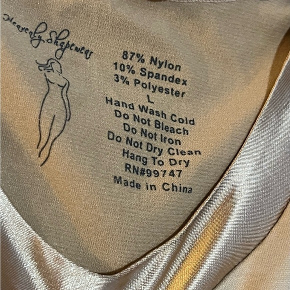 Heavenly Shapewear Pullover Compression Top stretchy short sleeve Size Large - Picture 4 of 6